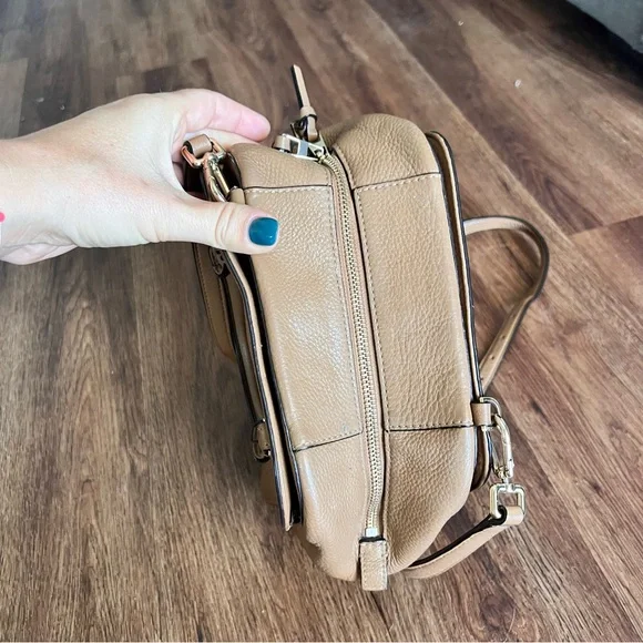 Tory Burch -  Caramel Leather - Handbag - Crossbody Bag - Picture 10 of 11